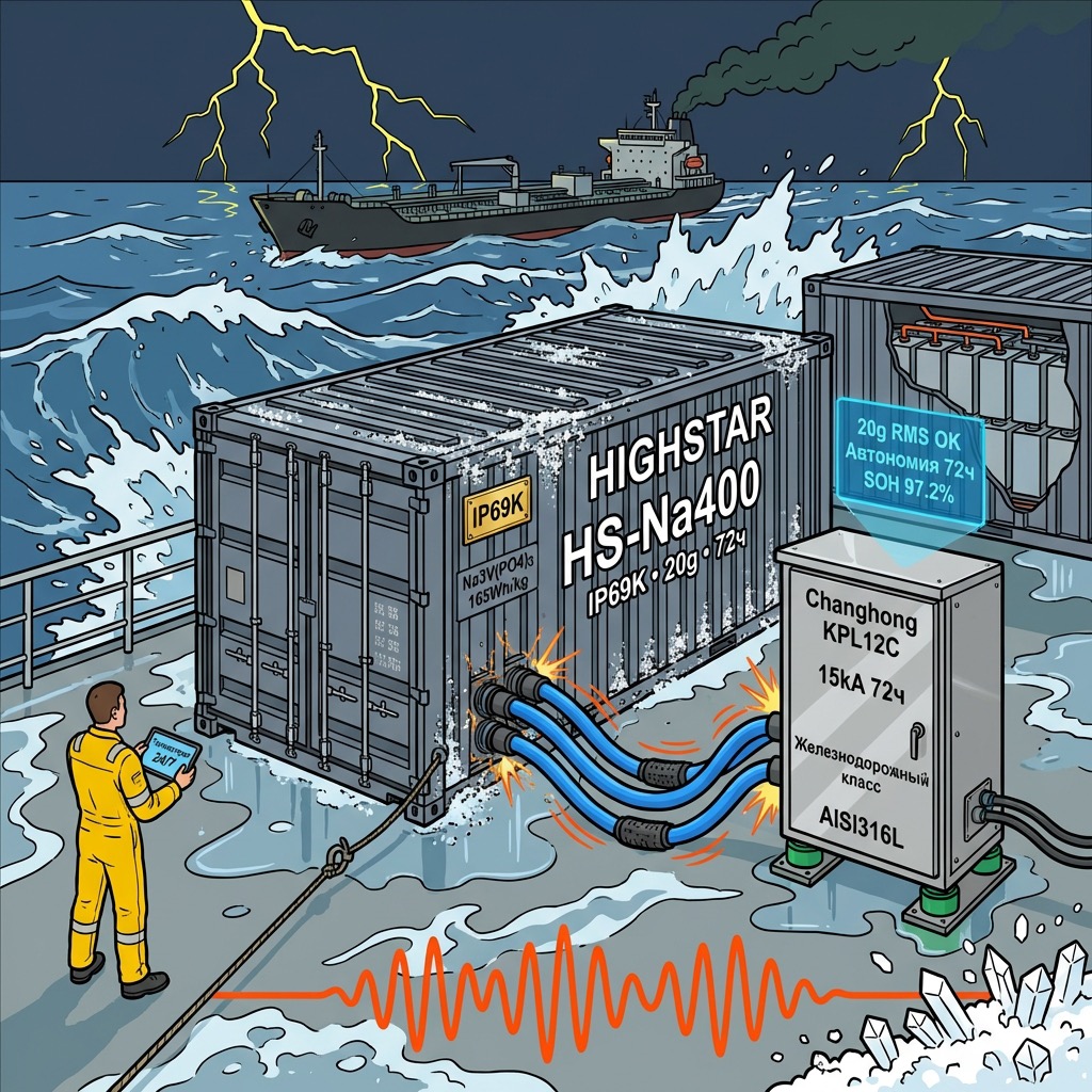 Натрий-ионные Highstar в морских судах: устойчивость к соленой среде и вибрациям